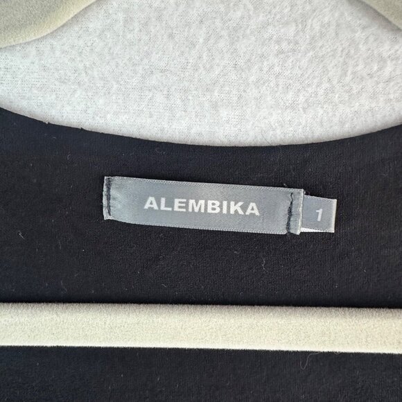 Alembika Dress Womens Size 1 Small Black Asymmetrical Lagenlook Grunge Layering - Picture 2 of 12